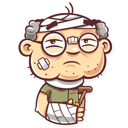 Стикер Hot_grandpa - 1