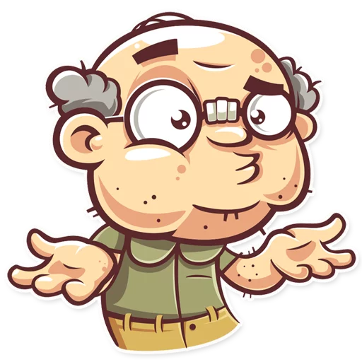 Sticker Hot_grandpa - 1