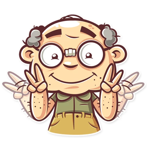 Sticker Hot_grandpa - 1