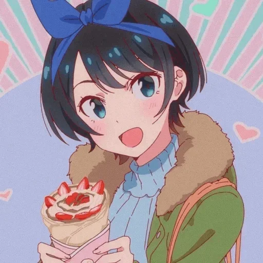 Стикер @anime_stickerr Сарашина Рука - 1