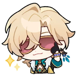 Стикер @hstarrailstickers avanturín - 3