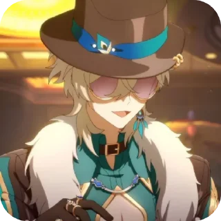 Стикер @hstarrailstickers avanturín - 11