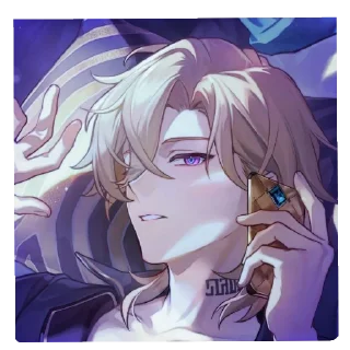 Стикер @hstarrailstickers avanturín - 8