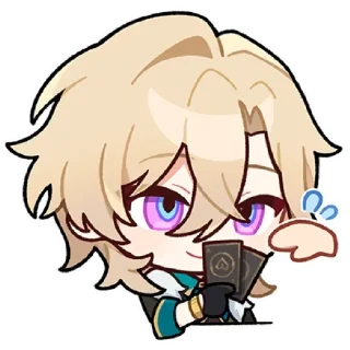 Стикер @hstarrailstickers avanturín - 10