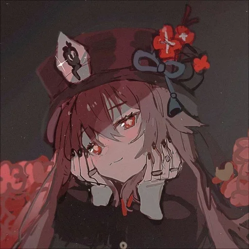 Стикер Hu Tao @itsgensharts - 9