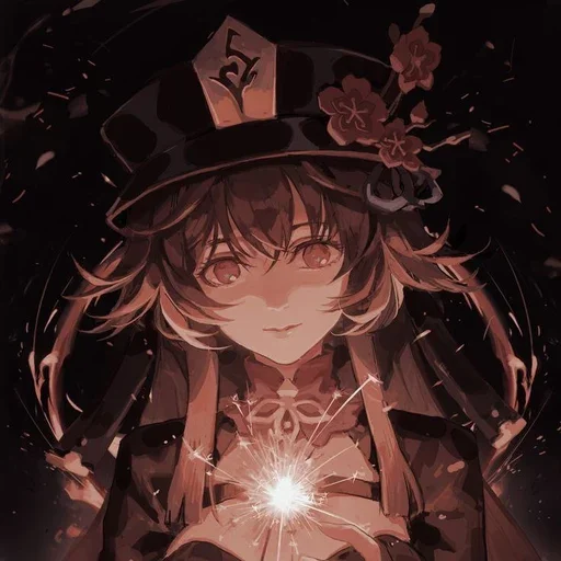 Стикер Hu Tao @itsgensharts - 8