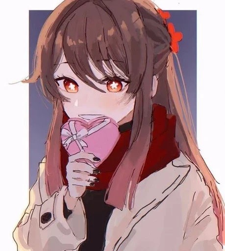 Стикер Hu Tao @itsgensharts - 7