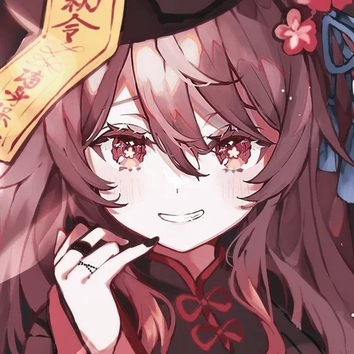 Стикер Hu Tao @itsgensharts - 2