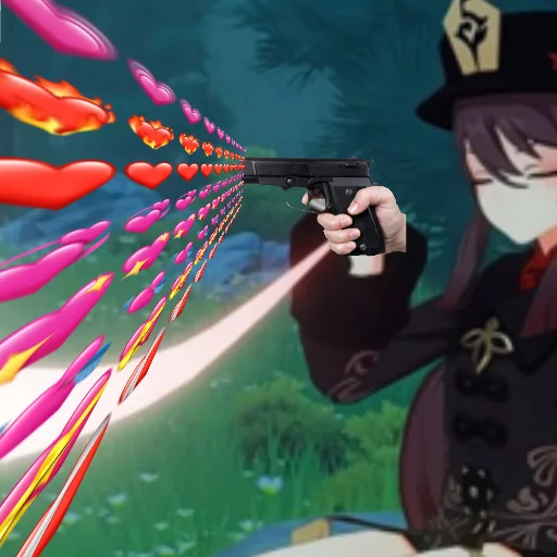 Стикер Ху Тао супермаси - 0