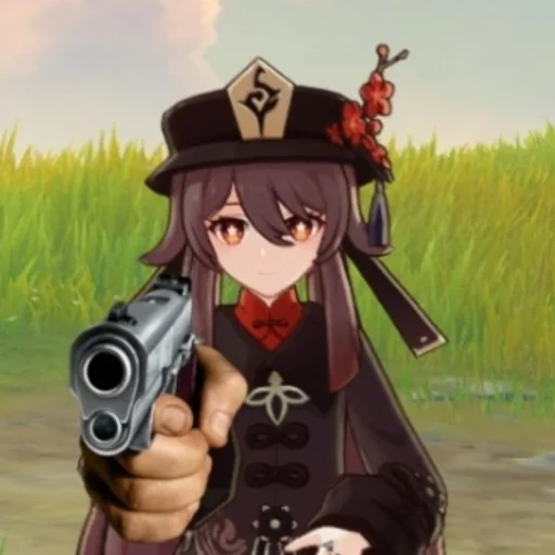 Стикер Hu tao - 9