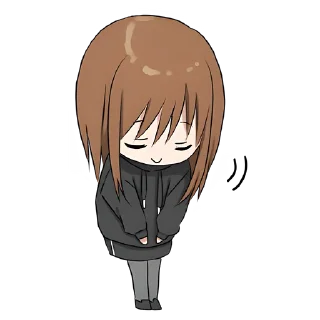 Стикер Худи-тян @nyasticks - 7