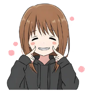 Стикер Худи-тян @nyasticks - 6