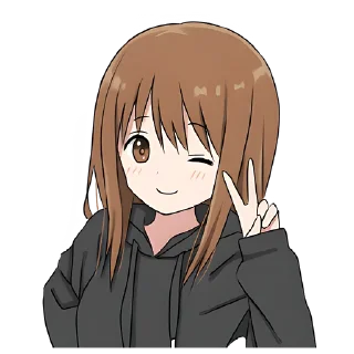 Стикер Худи-тян @nyasticks - 4