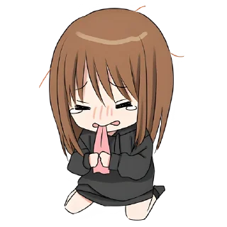 Стикер Худи-тян @nyasticks - 2