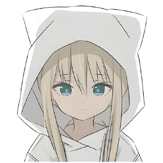 Sticker Худи-тян @Nyasticks - 9