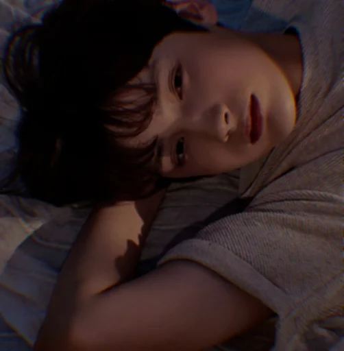 person human face bed