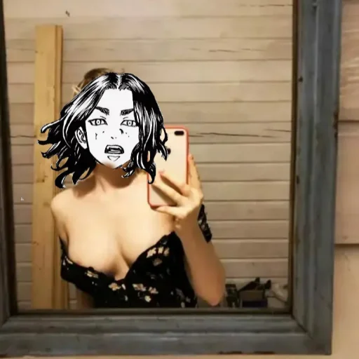 девочка человеческое лицо стена