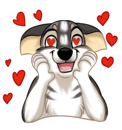 Стикер Huscai the Husky - 11