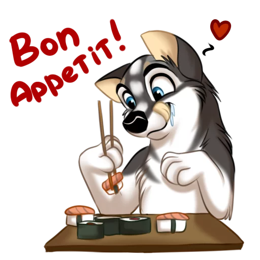 Стикер Huscai the Husky - 8