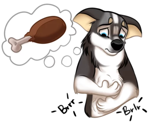 Стикер Huscai the Husky - 3