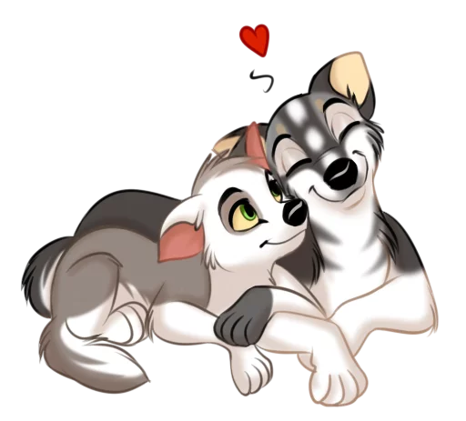 Стикер Huscai the Husky - 0