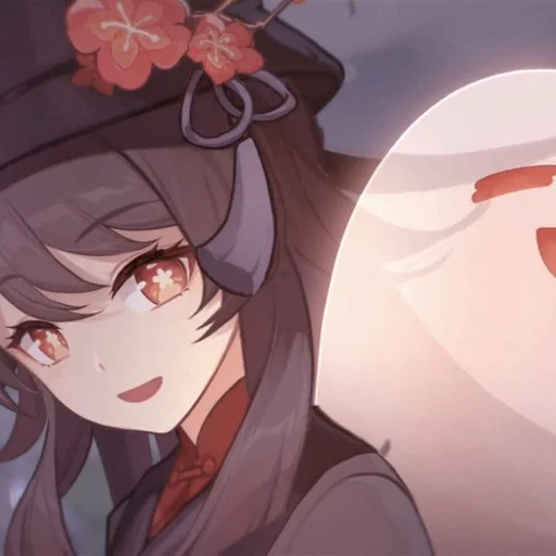 Стикер 𖦹Hu Tao Genshin — @kkebunna - 11