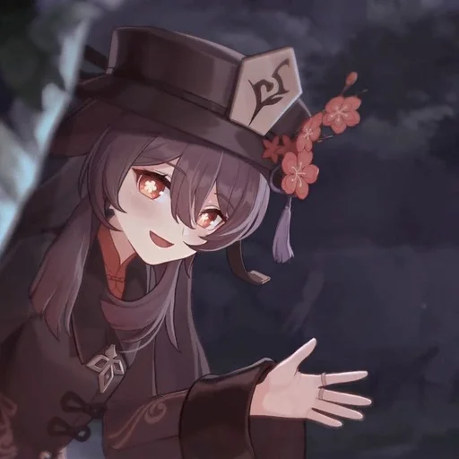 Стикер 𖦹Hu Tao Genshin — @kkebunna - 10