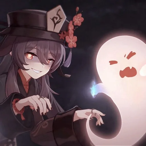 Стикер 𖦹Hu Tao Genshin — @kkebunna - 5