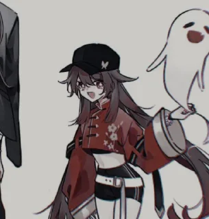 Sticker Hu Tao by@childepunyagw - 1