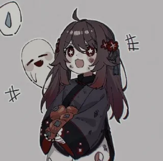 Sticker Hu Tao by@childepunyagw - 9