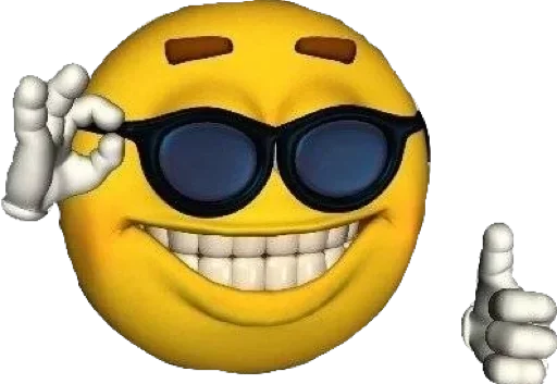 cartoon smile goggles