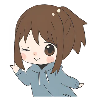 Стикер Хвостик-тян @nyasticks - 8