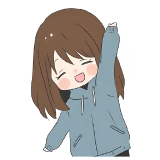 Стикер Хвостик-тян @nyasticks - 10