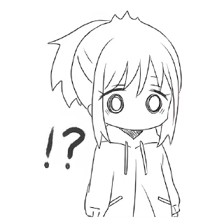 Стикер Хвостик-тян @nyasticks - 0