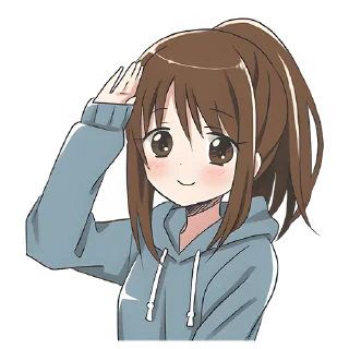 Стикер Хвостик-тян @nyasticks - 3