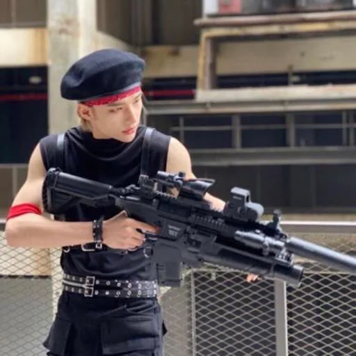 weapon clothing person