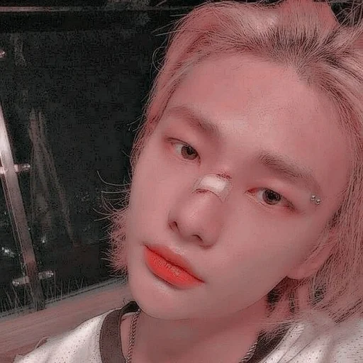 person human face lip