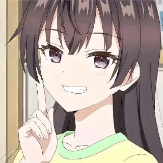 Стикер Аля иногда кокетничает @anime_stickerr - 7