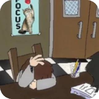 Sticker Хз чо это, скучно было - 1