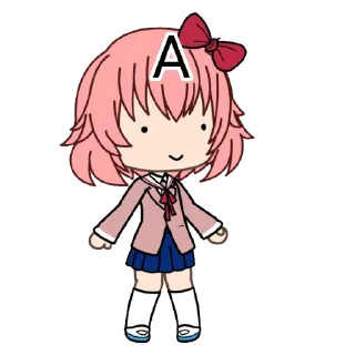 Sticker Гачамучи с Сайори - 9