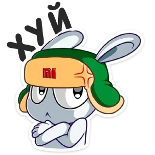 Sticker Кролик Mi (@neofilov) - 1