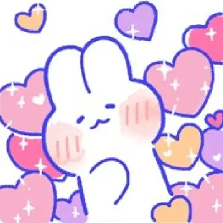 Sticker Ya lublu tedia zaika - 8