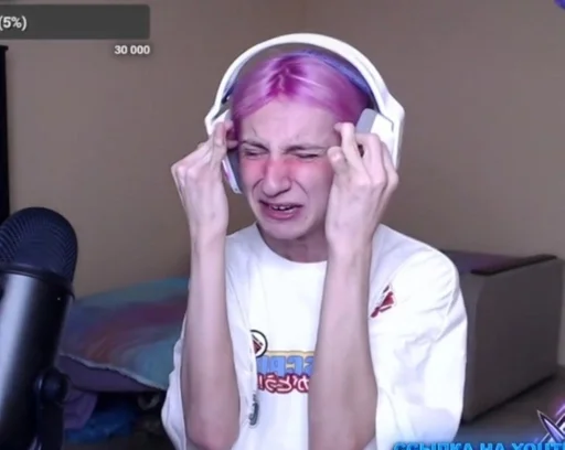 human face person headphones