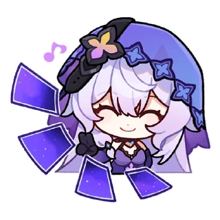 Sticker Словно в полуночных грёзах | @honkaistarrailofficial - 10