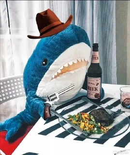 Стикер Ikea Shark @stickersb2b - 6