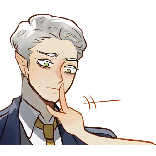 Стикер Эльф в костюме @Nyasticks - 10