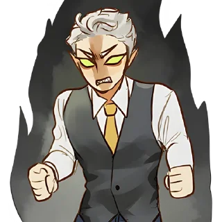 Стикер Эльф в костюме @Nyasticks - 8