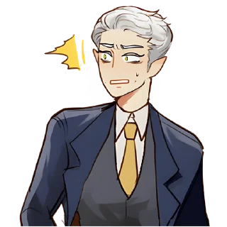 Стикер Эльф в костюме @Nyasticks - 2