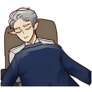 Sticker Эльф в костюме 2 @Nyasticks - 4