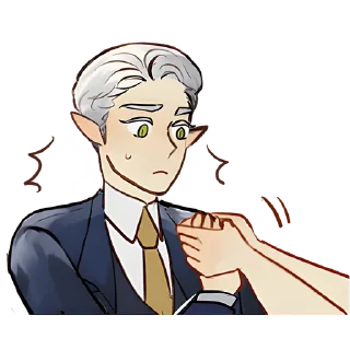 Sticker Эльф в костюме 2 @Nyasticks - 6